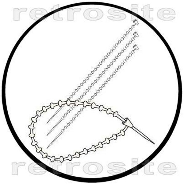 Manual Plastic Loop Fasteners NO TAG GUN NEEDED Plain & Adjustable 5" & 9" Pick