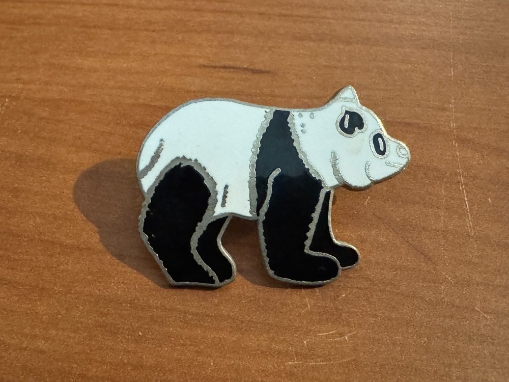 Panda Enameled Metal Pin by MAFCO