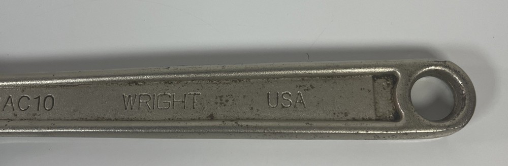 Wright 9AC10 Adjustable Wrench 10"