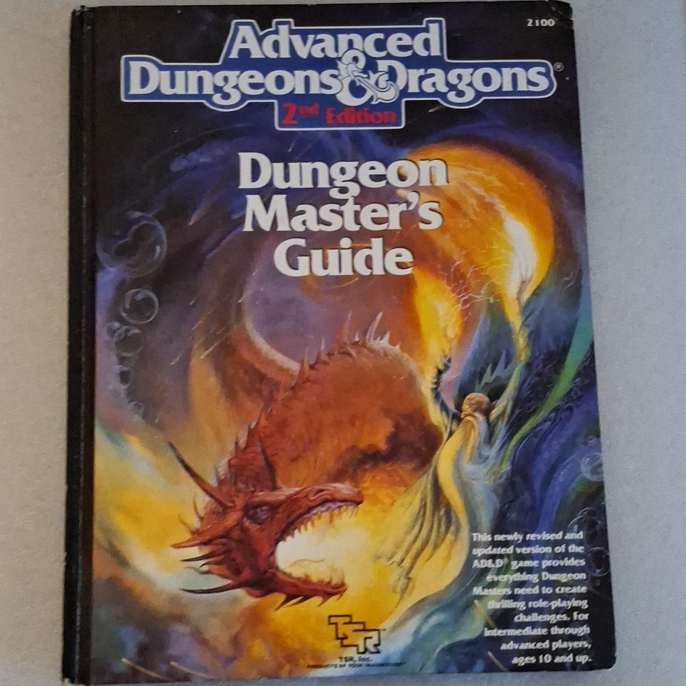 TSR Advanced Dungeons & Dragons 2nd Edition Dungeon Master's Guide 1995