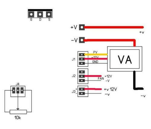 DC 1V-100V Constant Current Source Electronic Load Board 50W Max 10A Power Teste