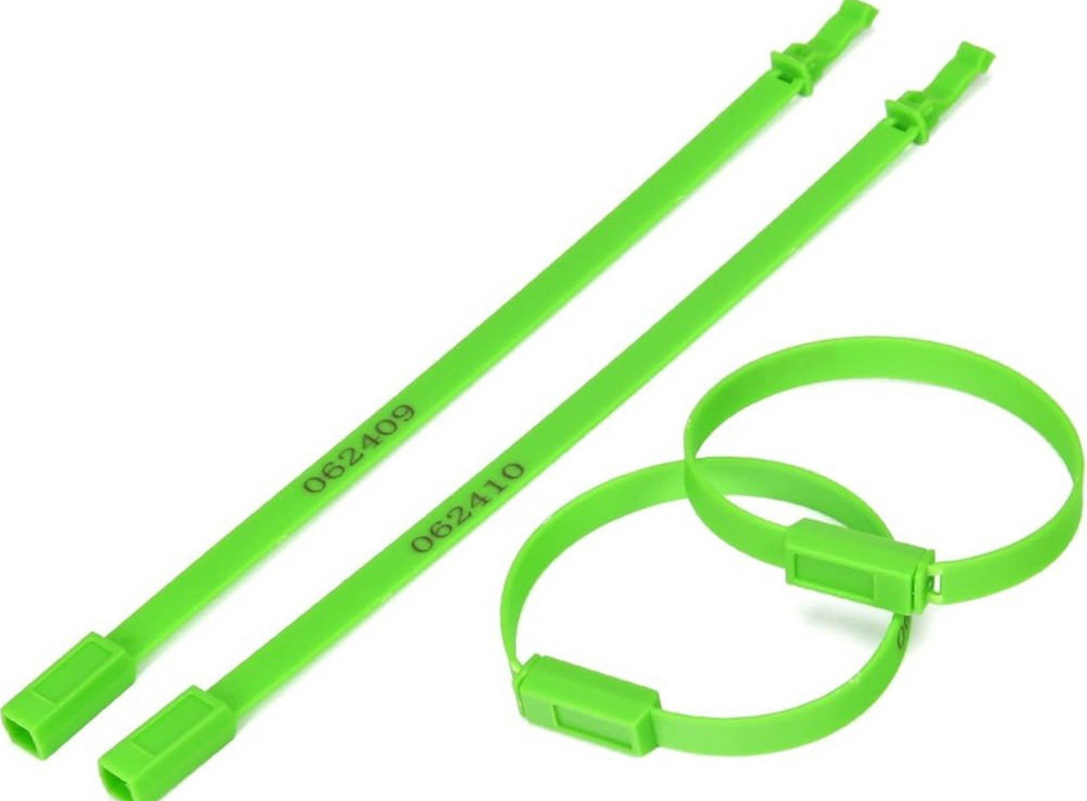 1000 Numbered Plastic Tamper Seals Security Shipping Tags Fixed Length Container