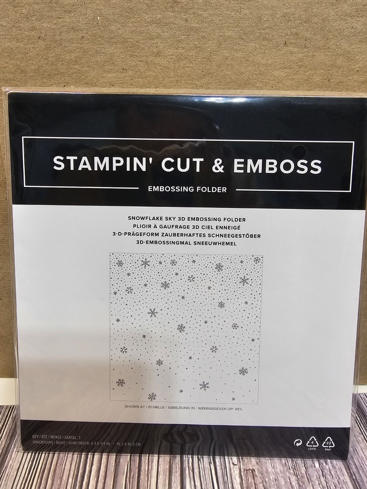 Stampin' UP!  SNOWFLAKE SKY 3D Embossing Folder