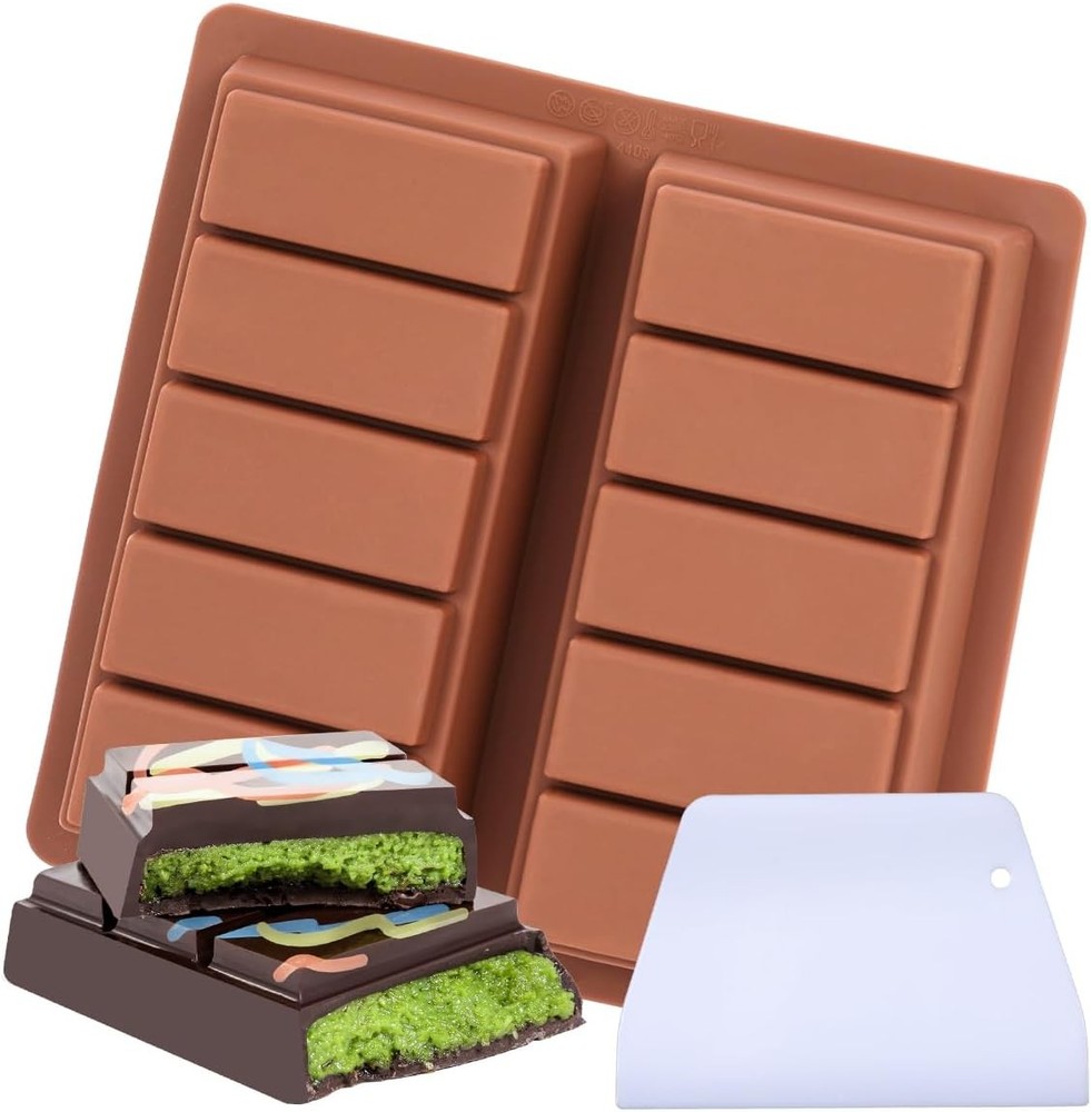 Silicone Chocolate Bar Mold 1 Inch Deep