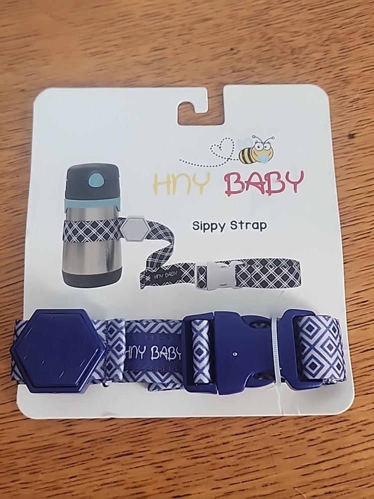 New Hny Baby Sippy Strap Blue