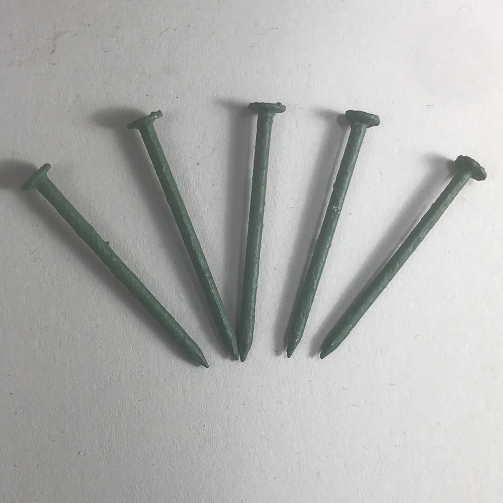 1 1/2" Smooth Shank Colored Finish Nails; White; 5 lb Box
