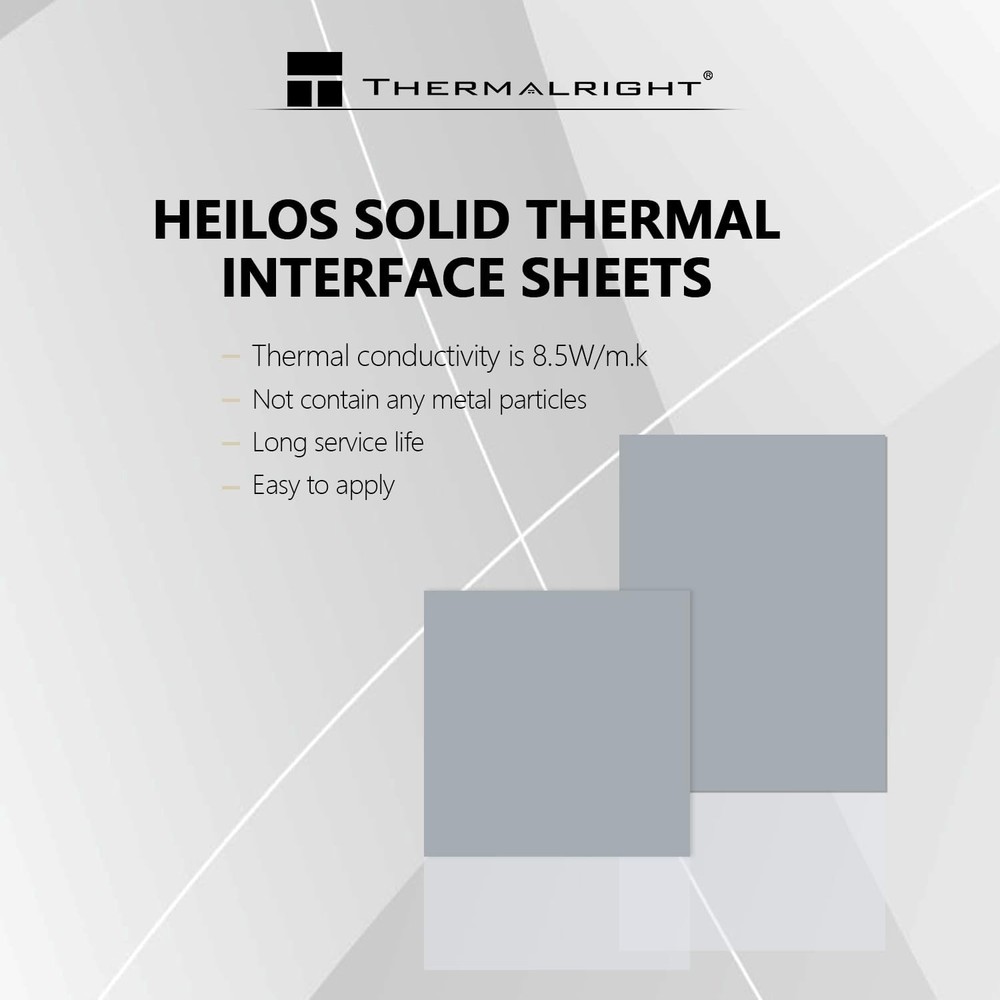 Heilos Solid State Thermally Conductive Silicone Grease Sheet for CPU/GPU, Non-C