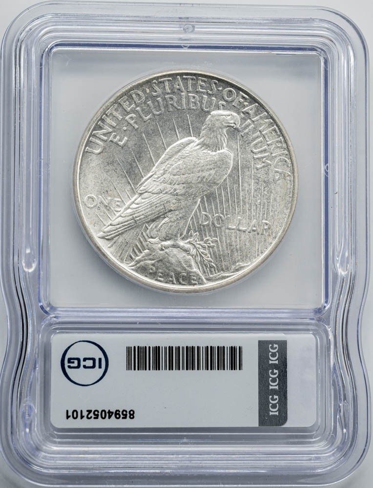 1922-D Peace Silver Dollar $ MS65 ICG 951071-23