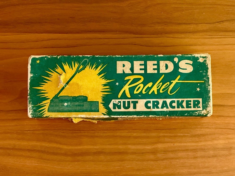 Reed's Rocket Nut Cracker With Original Box 1960, Functioning, MCM Kitchen Tool