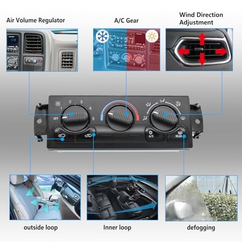 599-218 Front A/C Heater Climate Control Module Panel Switch for 1999-2002