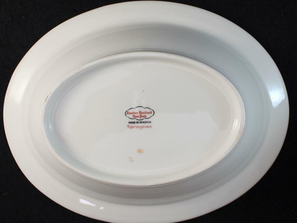 Haviland SPRINGTIME 9 1/2" Oval Vegetable Bowl GREAT CONDITION