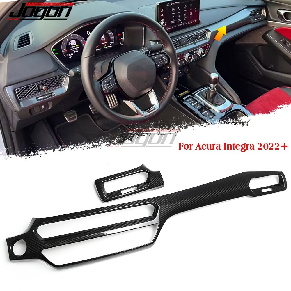 For Acura Integra Type S Hatchback 2023-2025 Carbon Console Dashboard Panel Kits