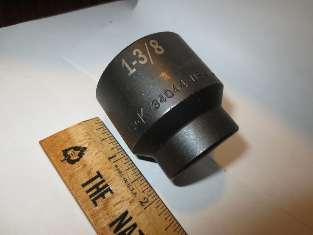 SK HAND TOOL 34044 - 1/2" Drive 6 Pt Impact Socket 1-3/8"