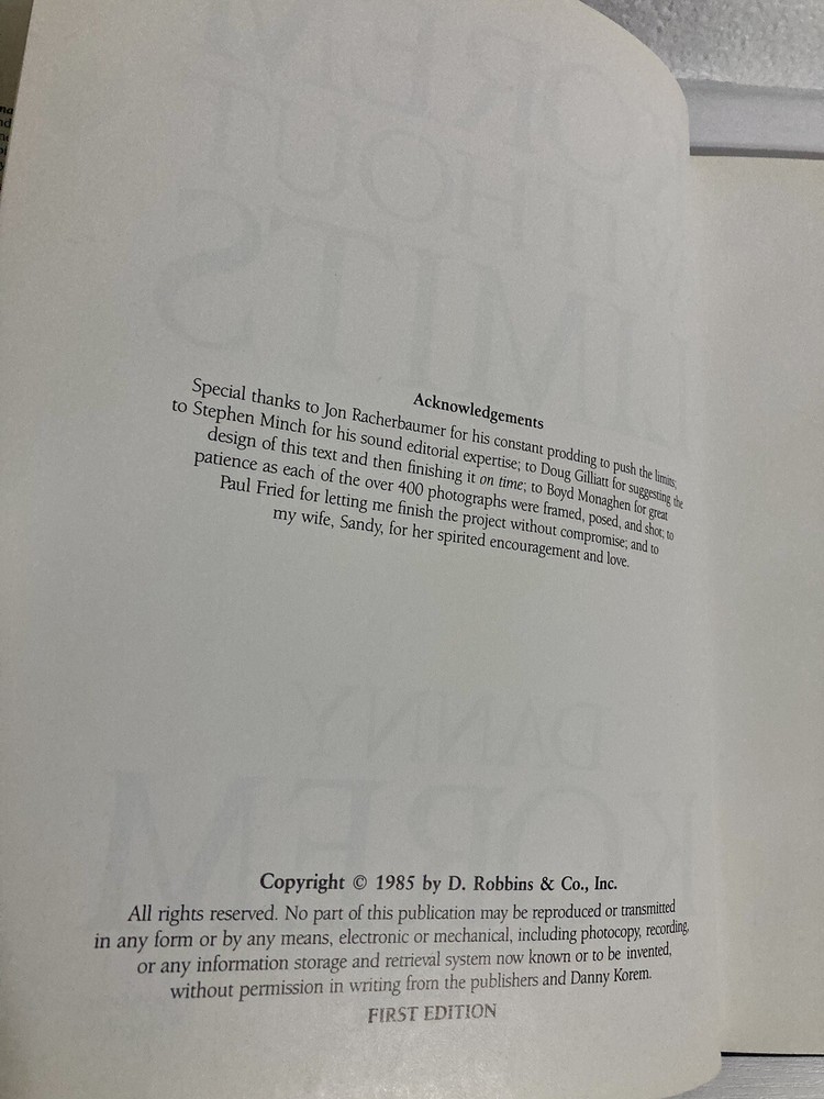 Korem Without Limits Danny Korem Hardcover