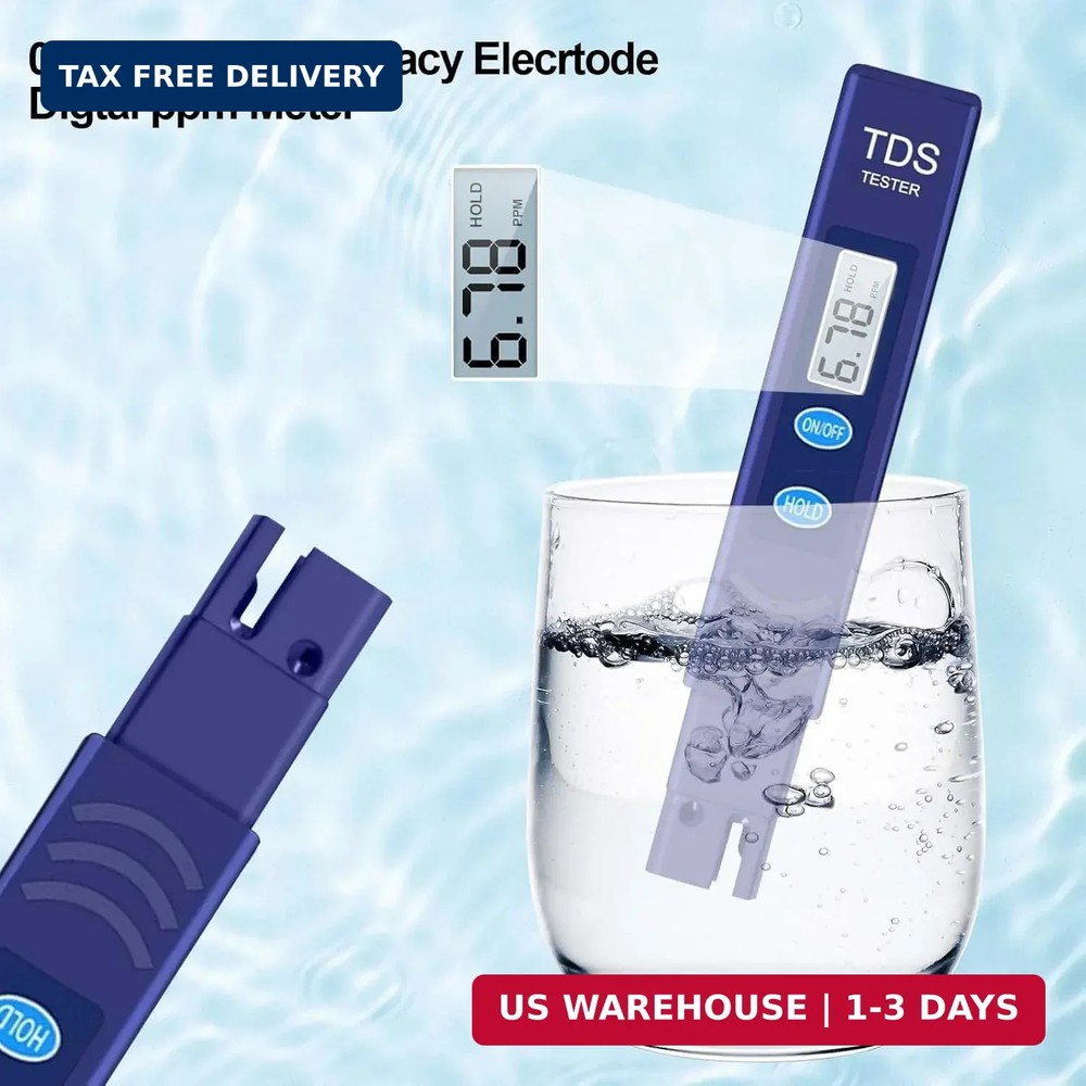 TDS Meter, Digital Water Quality Tester with Automatic Temperature Compensation
