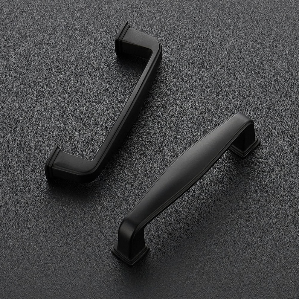 15 Pack Solid 3 Inch Cabinet Handles Matte Black Pulls for Kitchen Drawers, C...