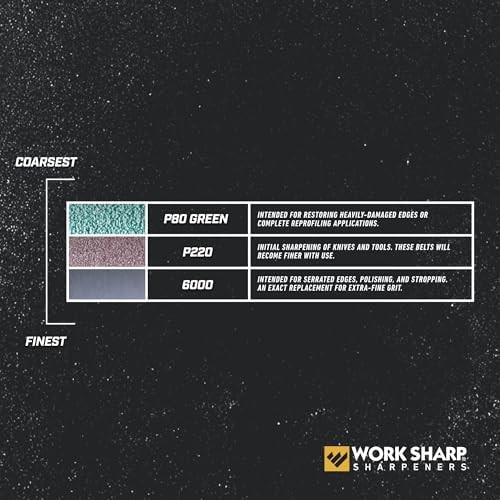 Knife Tool Sharpener Replacement Belt Kit P80 P220