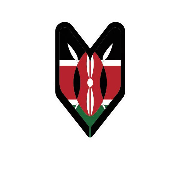 Kenyan Driver Badge Sticker Decal