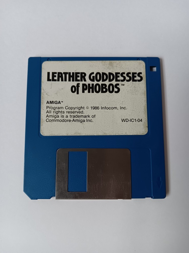Amiga Leather Goddesses Of Phobos Computer Game Software Disk Only Tested/Works
