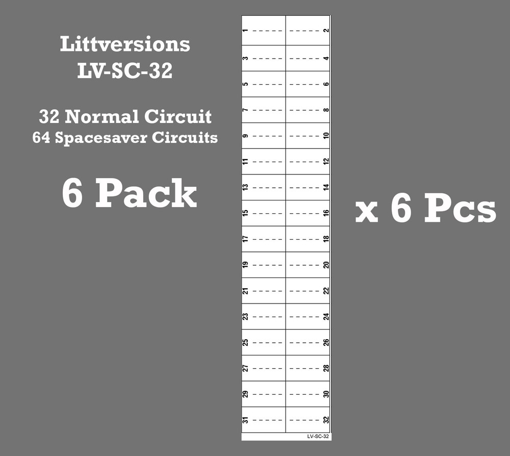 Square D /Schneider Circuit Breaker Directory Panel Replacement Labels LSDL
