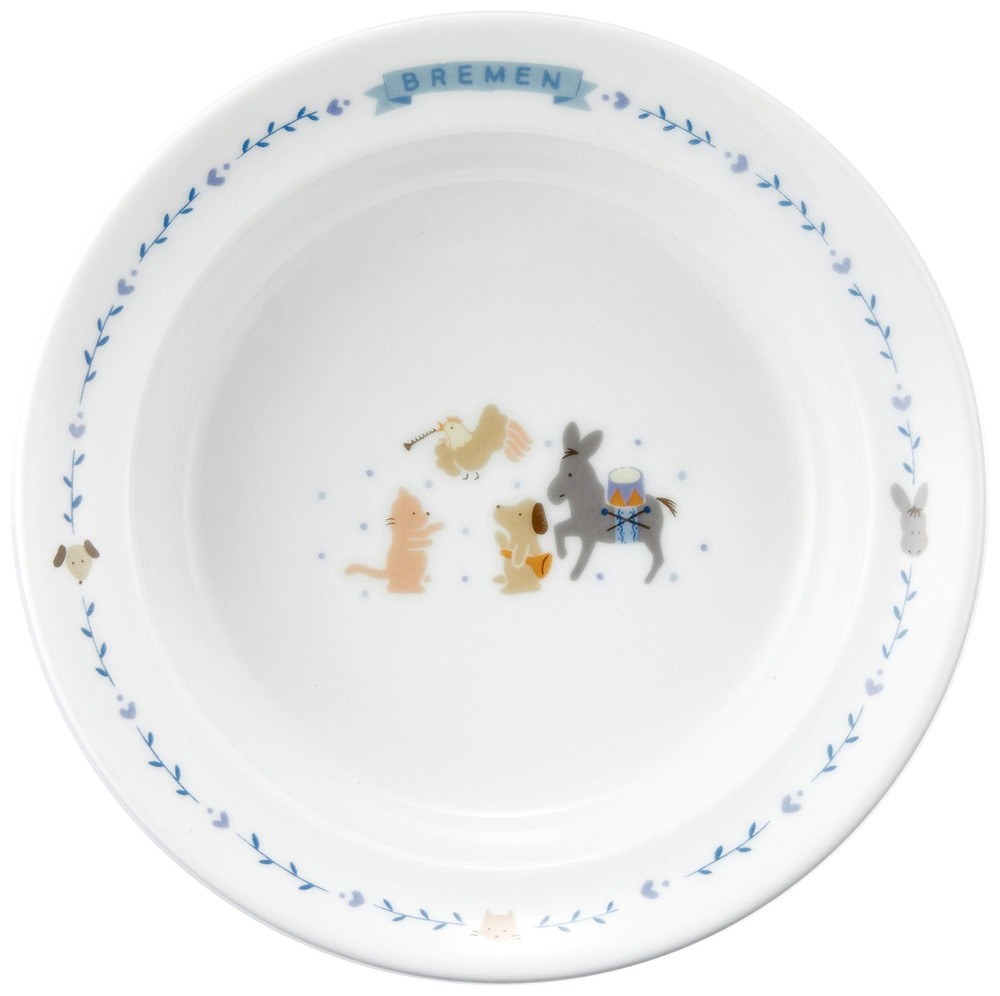 NARUMI Children's Tableware Set Bremen Blue 4 Piece Set