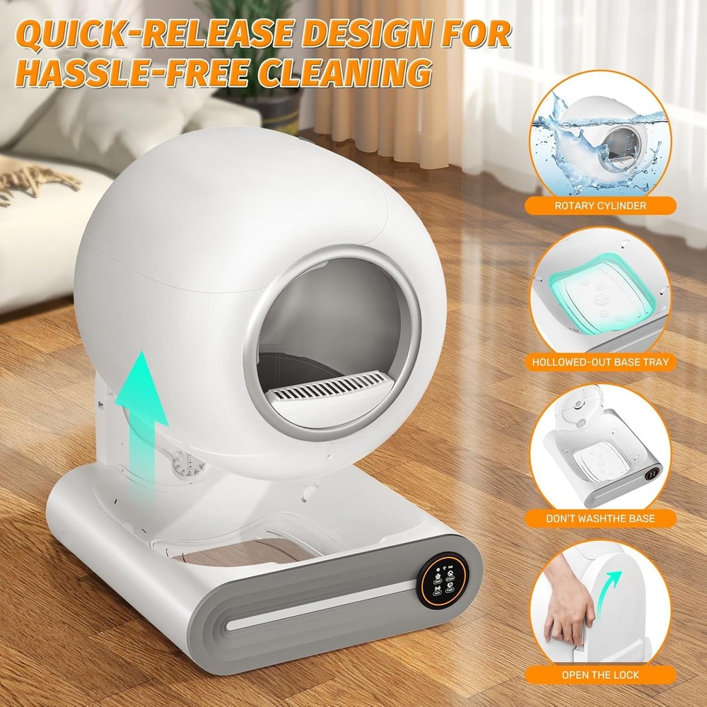 Self Cleaning Cat Litter Box, Automatic Kitty Litter Box, Auto Litter Robot