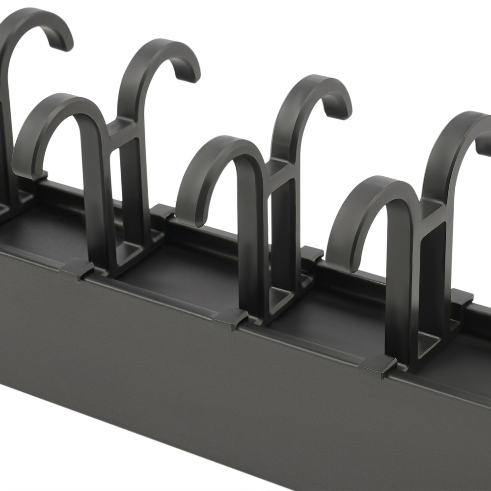 Pull Out Wall Storage Rack w/ 20 Hooks kitchen Laundry Closet Hanging Organizer