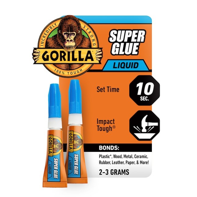 Gorilla 2 -Pack 3-gram Liquid Super Glue