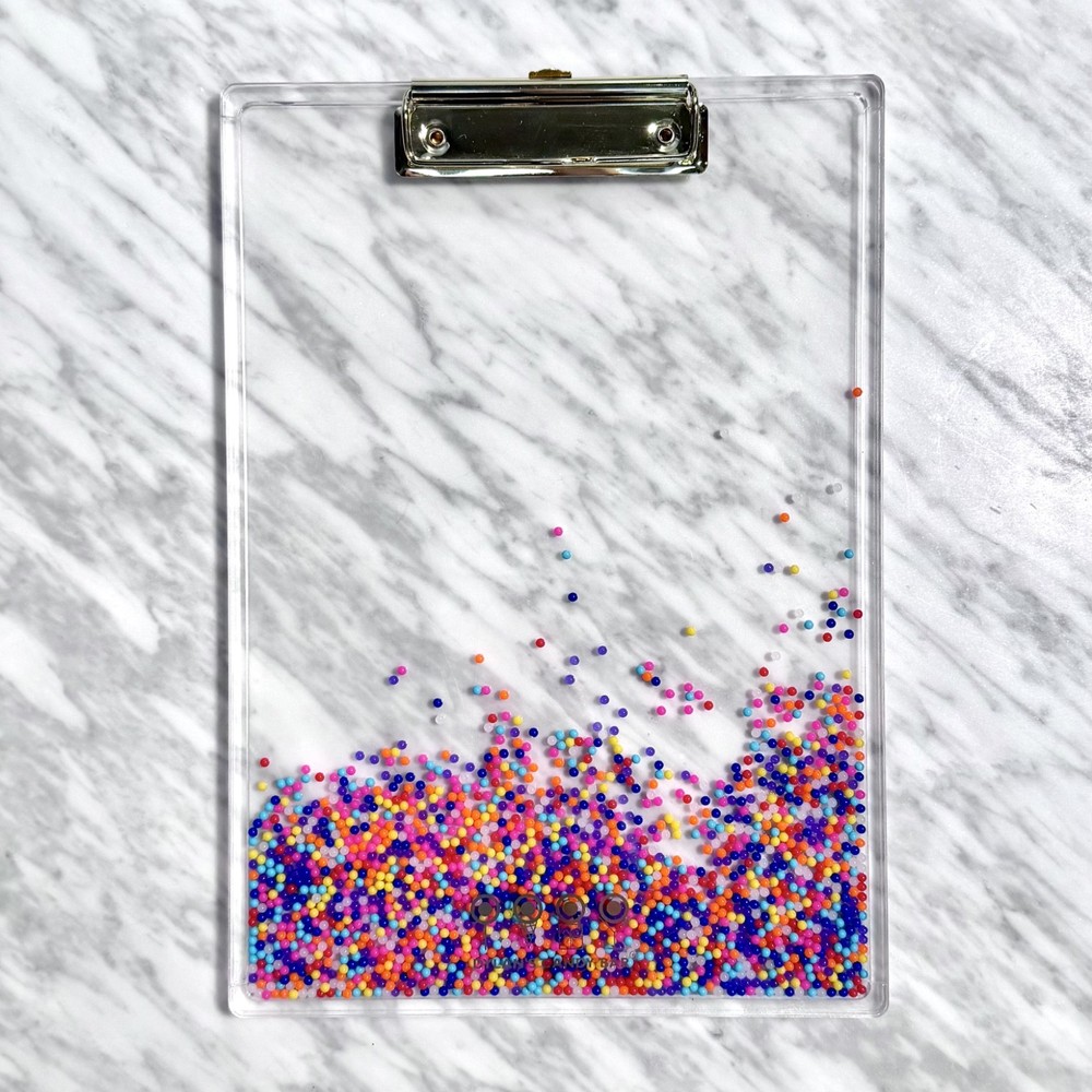 Dylan’s Candy Bar Acrylic Candy Sprinkle Beads Clipboard