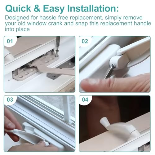 Window Handle Crank Replace,3/8" Spline Crank Handle & Tee Handle Casement