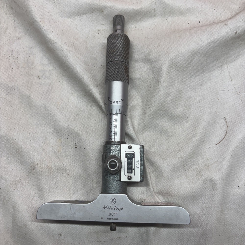 Mitutoyo Dial Groove Micrometer 0.001 Resolution with Indicator