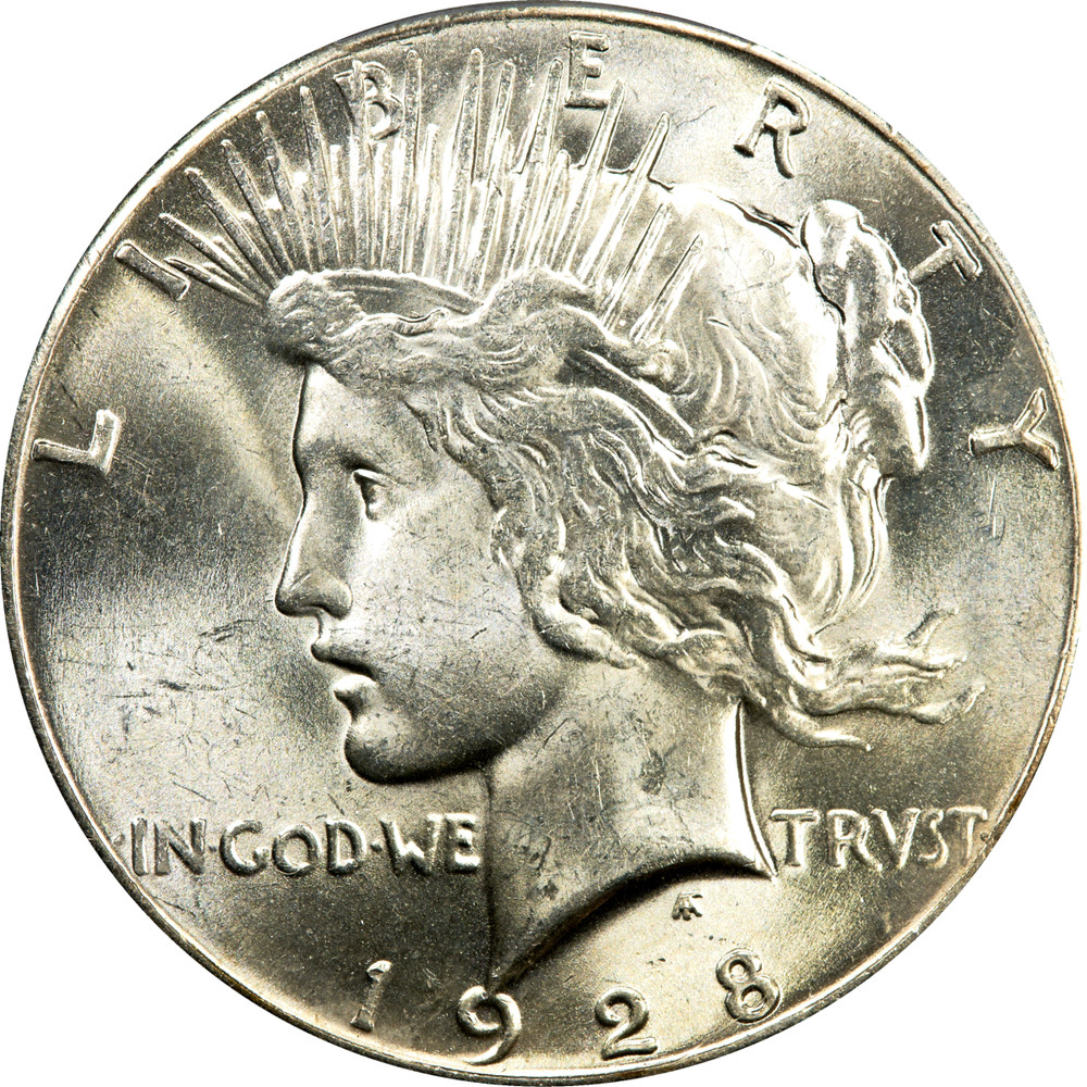 1928 Peace Dollar $1 PCGS MS62