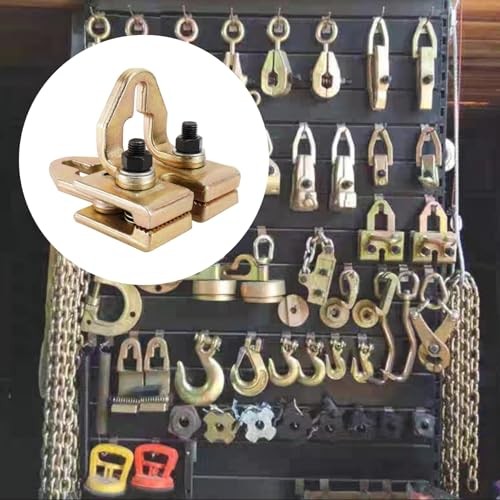 Heavy Duty 5 Ton Car Pulling Hook Right Angle 2 Way Auto Body Pull Clamp for