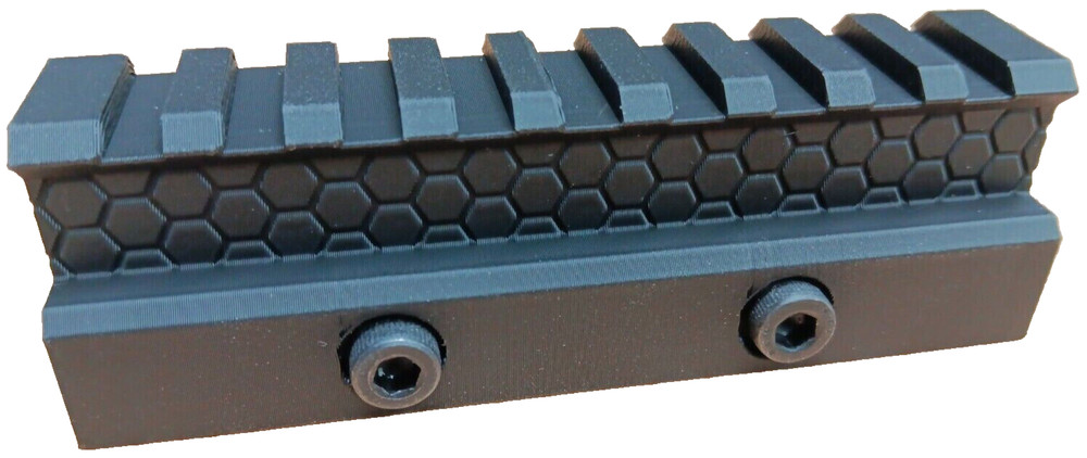 Airsoft Riser Picatinny Rail Mount , 100mm Length , ABS Plastic
