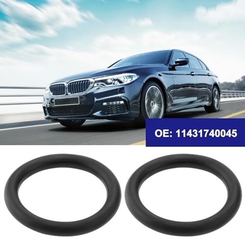 2 Pcs Oil Pan Level Indicator O-Ring 11431740045 Compatible with BMW E36 E39