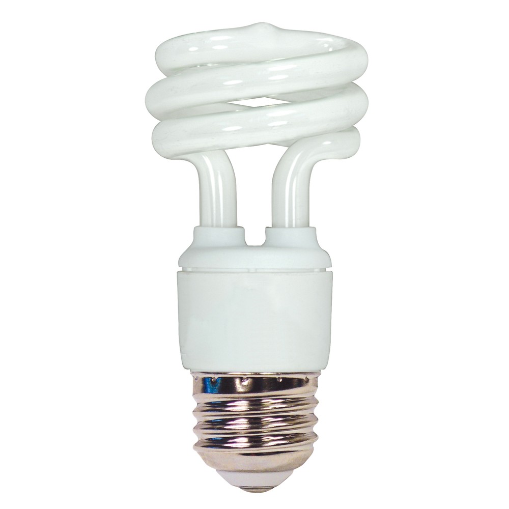 S7215 11W 120V T2 Mini Spiral Compact Fluorescent Medium E26 4100K Cool White
