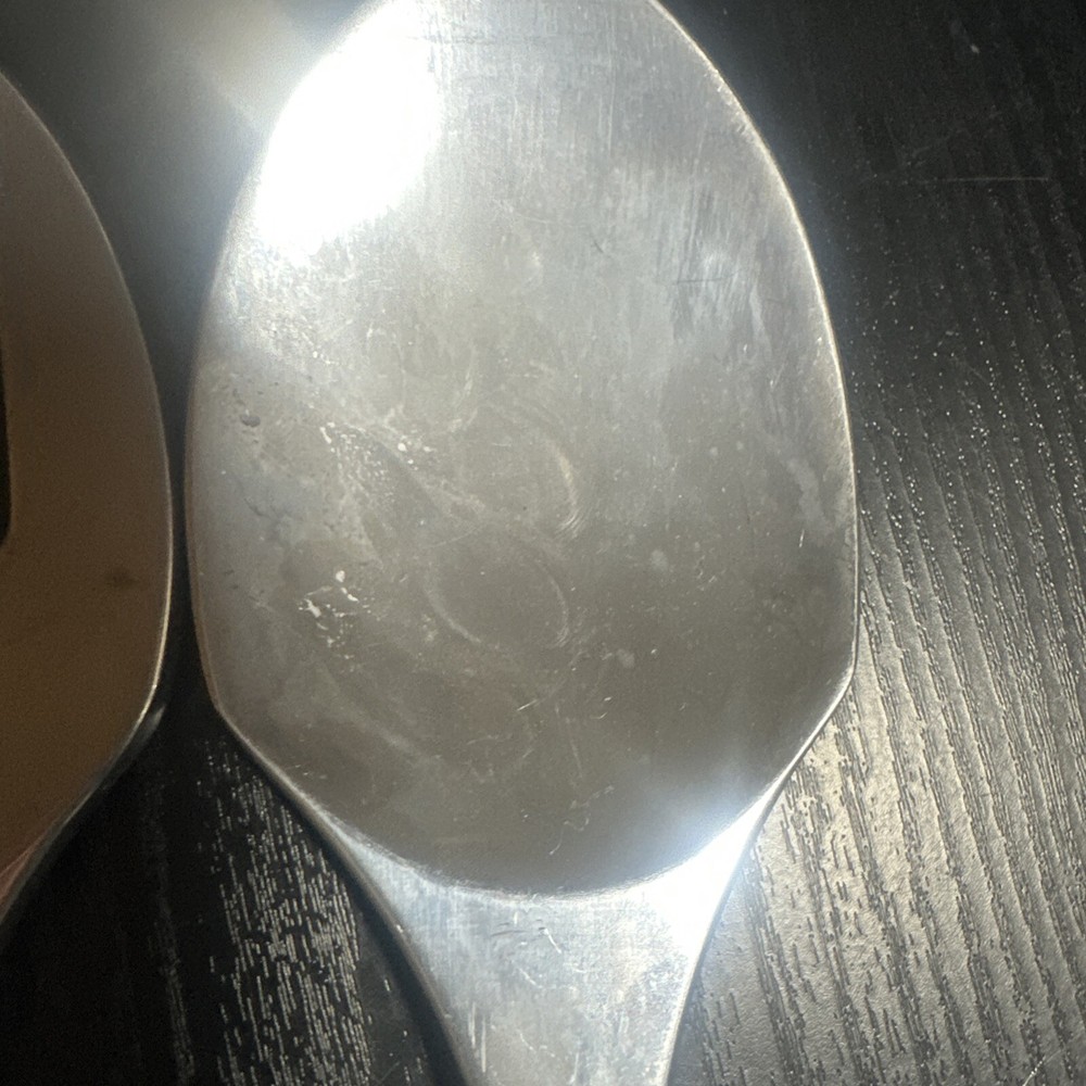 Lenox Salad Serving Set Fork And Spoon Fruit Pattern Heavy