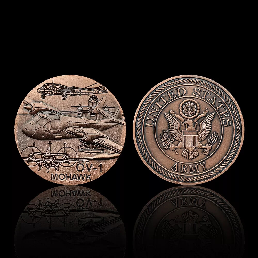 OV-1 Mohawk Copper Challenge Coin