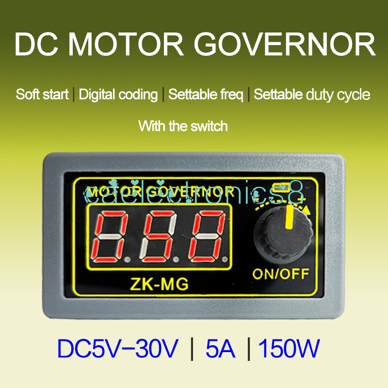 DC 5-30V 12v 24v 5A DC Motor Controller Digital encoder PWM Adjustable Speed C