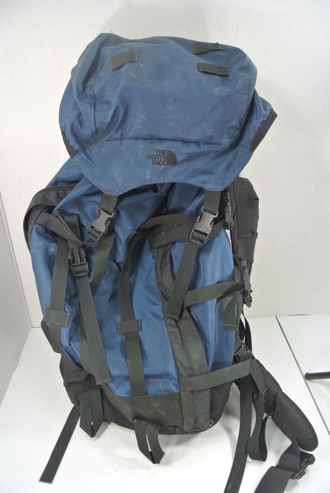 The North Face Backpack Camping Hiking Internal frame Large Blue Black