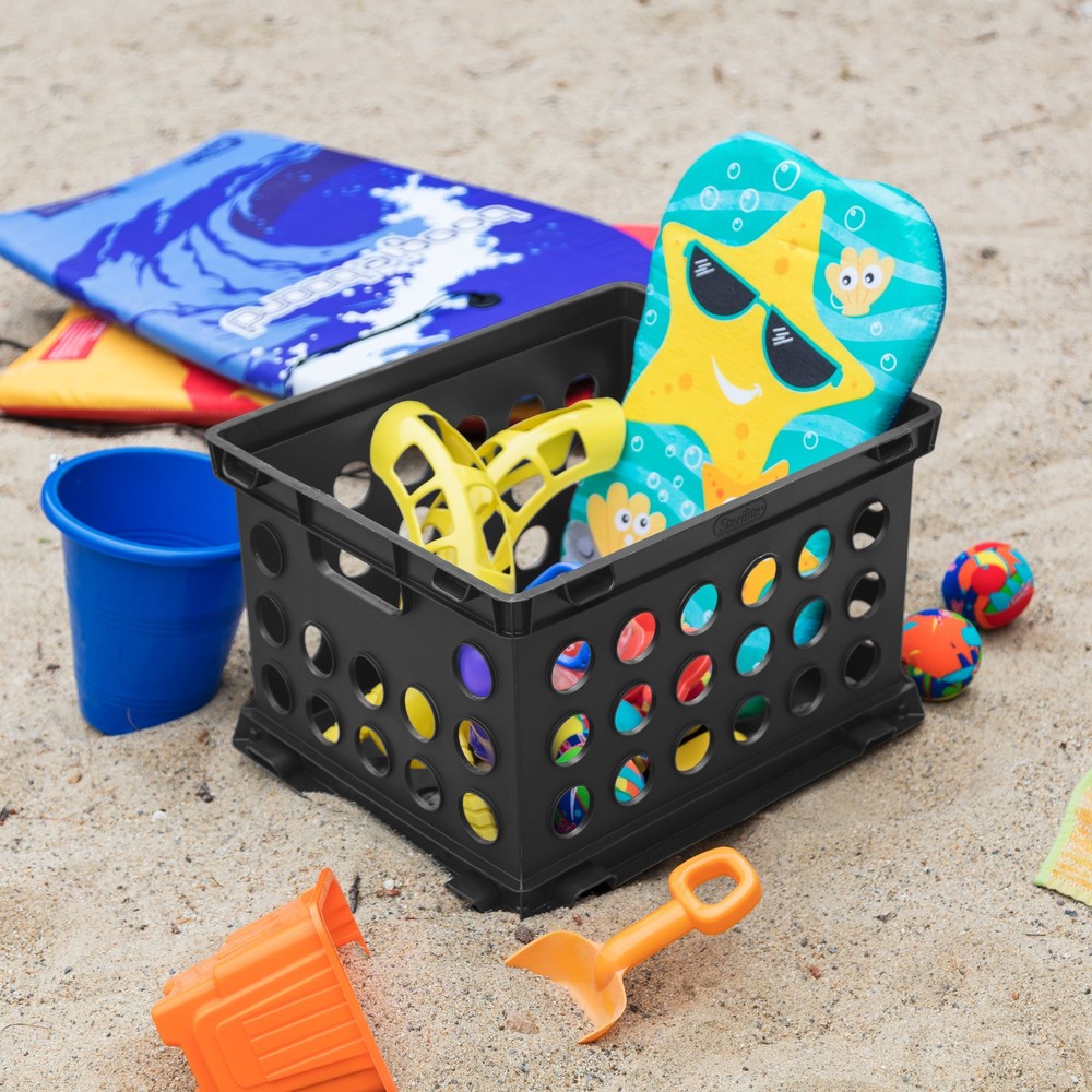 Sterilite File Crate, Versatile Plastic Storage Bin with Through Handles