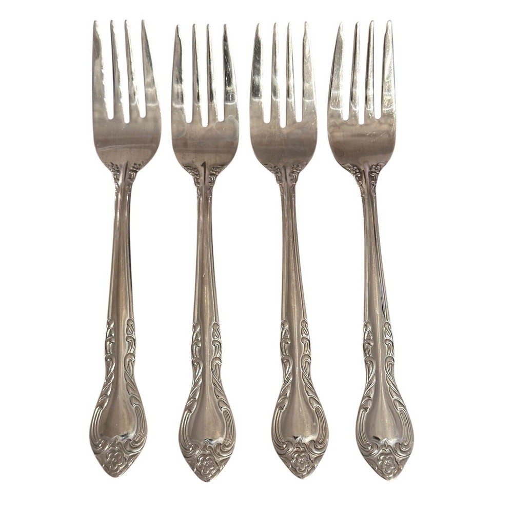 4 RSVP 18/10 RETIRED Flatware Sophie Salad Fork