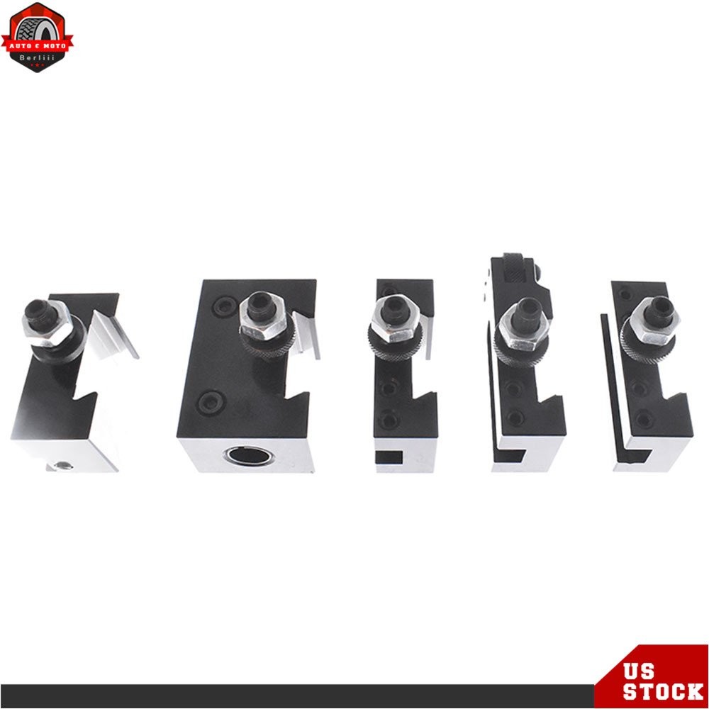 6Pack AXA 250-100 Size Piston Type Quick Change Tool Post Set Swing Dia 12"