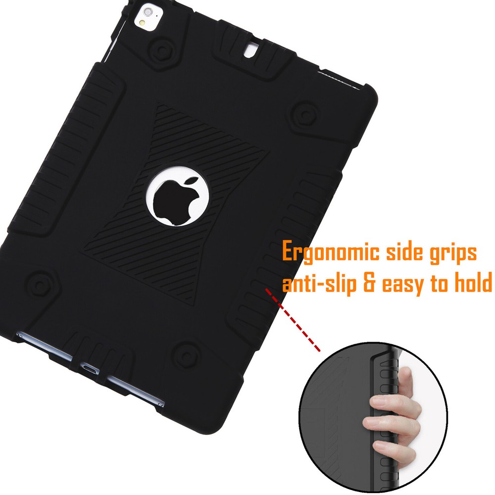 For iPad 6th Generation 9.7 2018 Shockproof Slim Soft Case+Screen Protector Film