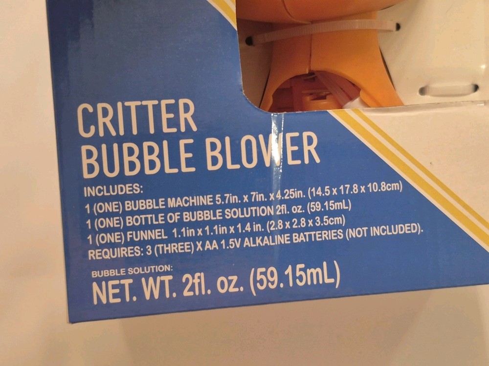 Deer Critter Bubble Machine Toy & Bubble Solution