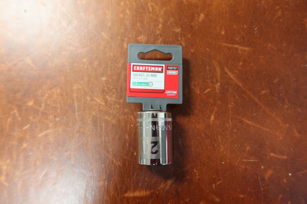 New Craftsman 21mm Easy Read Socket - 1/2" Drive - 6 Point - # 50737