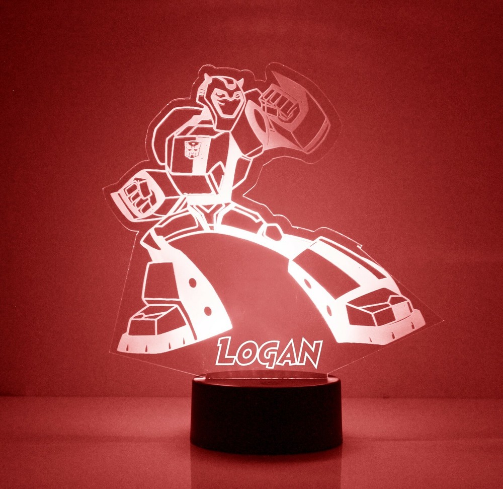 Transformers LED Night Light, with Remote Control, Autobot Kids Room Night Light