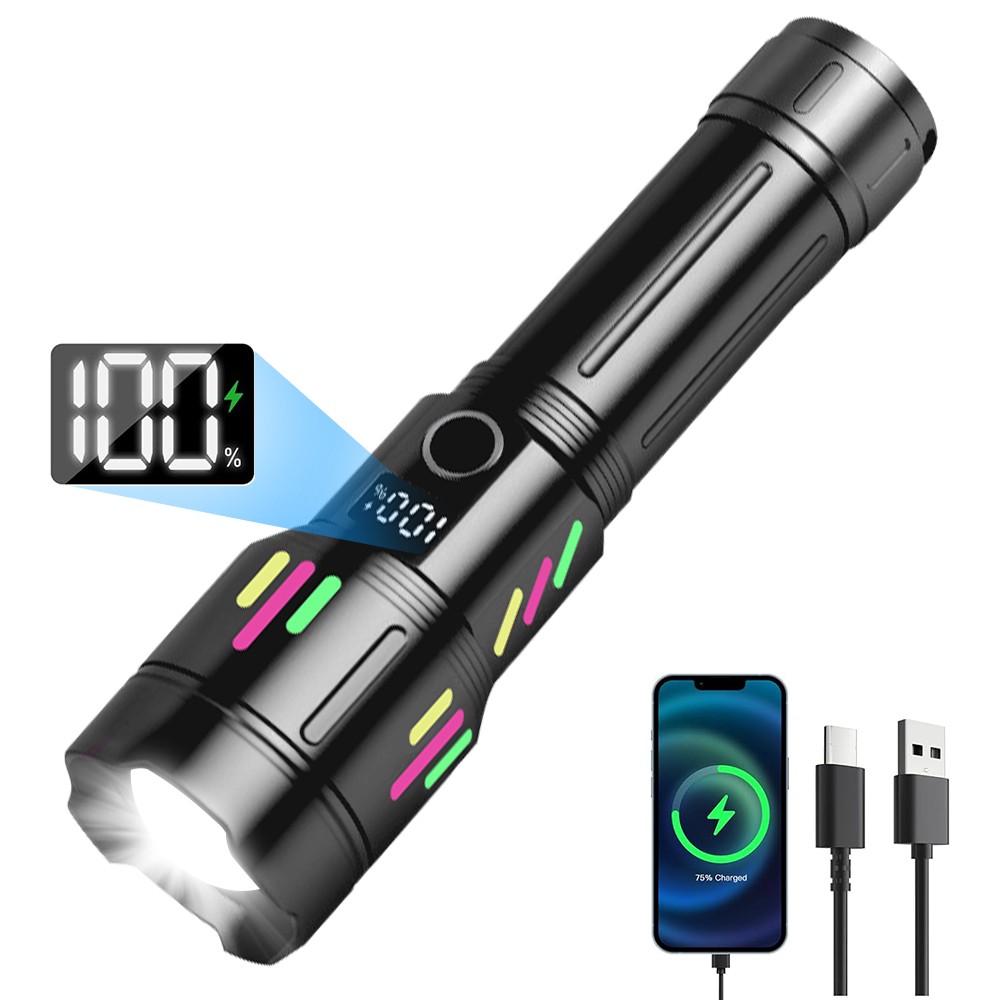 Rechargeable 990000000LM Super Bright LED Flashlight Tactical LED Work Light