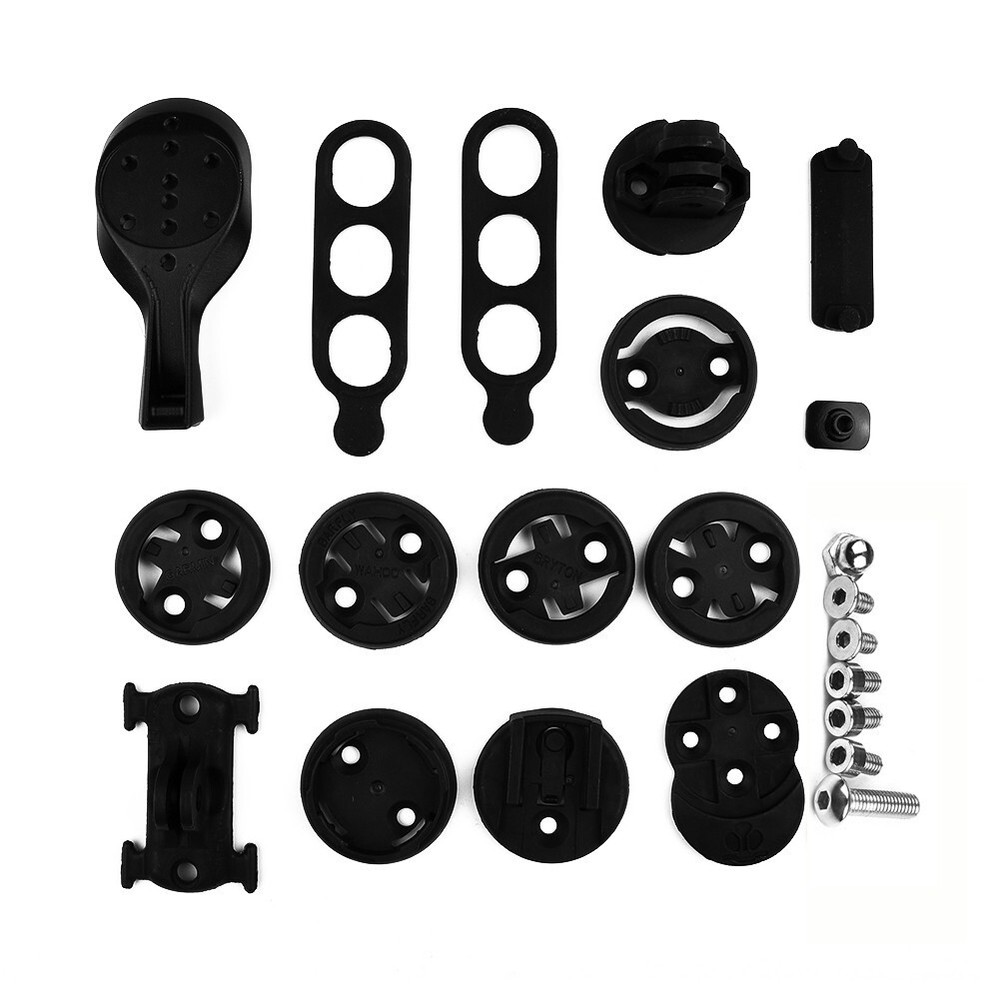 Black Bicycle Odometer Mount for Garmin Replaceable Base Easy to Install