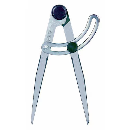 Insize 7247-150 Spring Divider, Steel, 0 To 5.51" Range